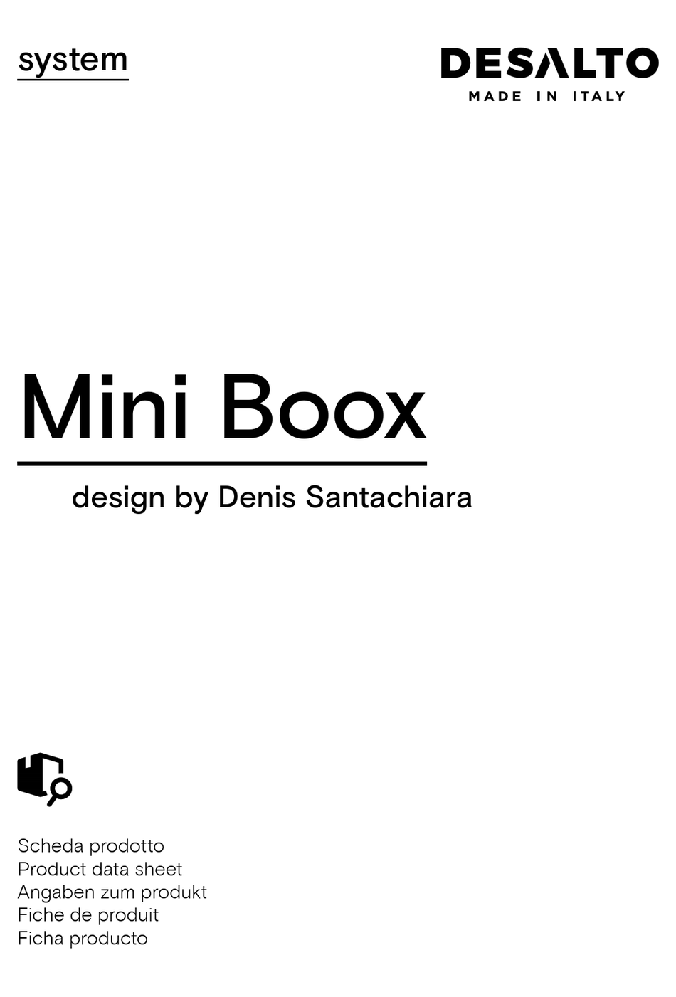 DESALTO MINI BOOX QUICK START MANUAL Pdf Download ManualsLib