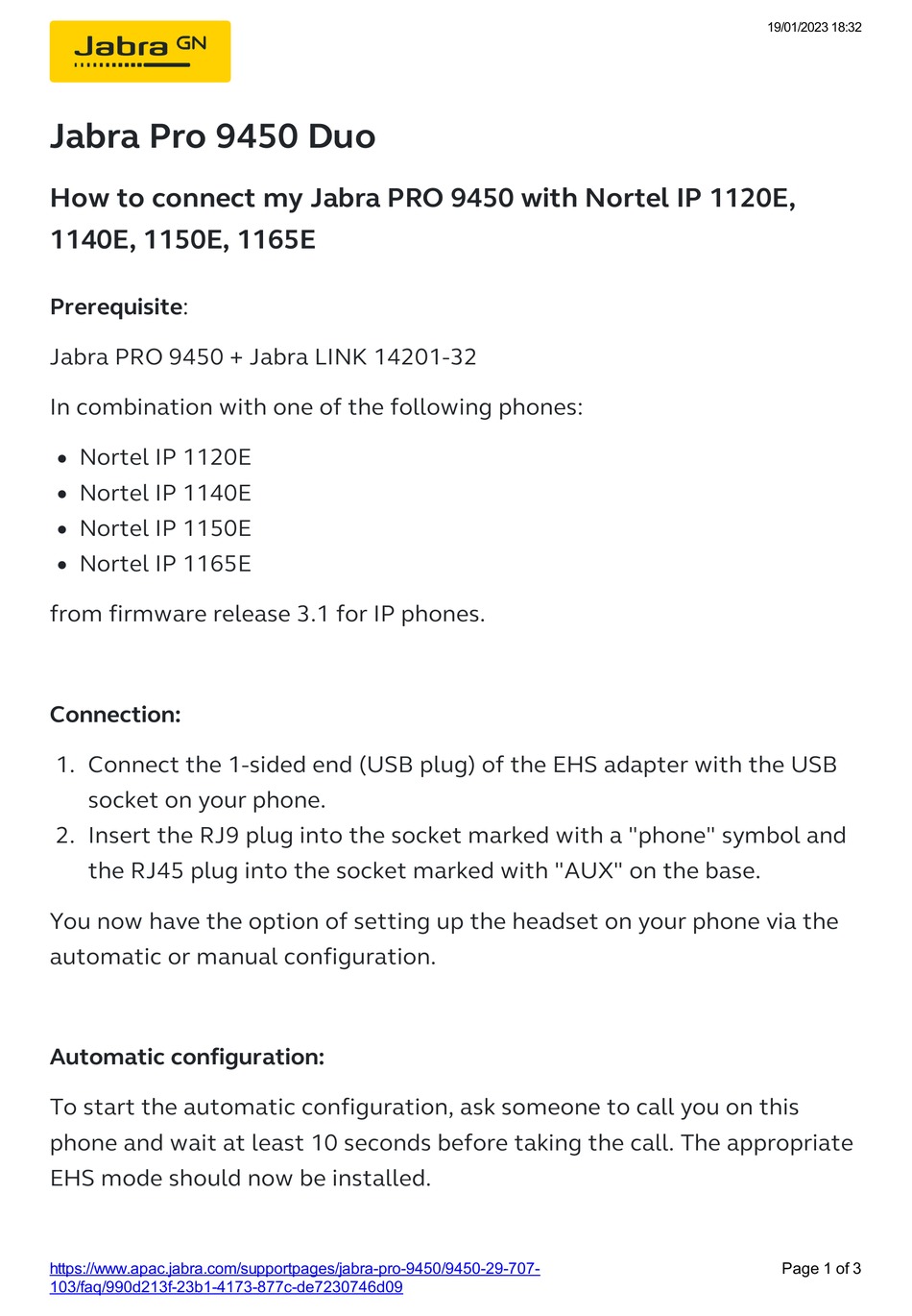 JABRA PRO 9450 DUO HOWTO Pdf Download ManualsLib