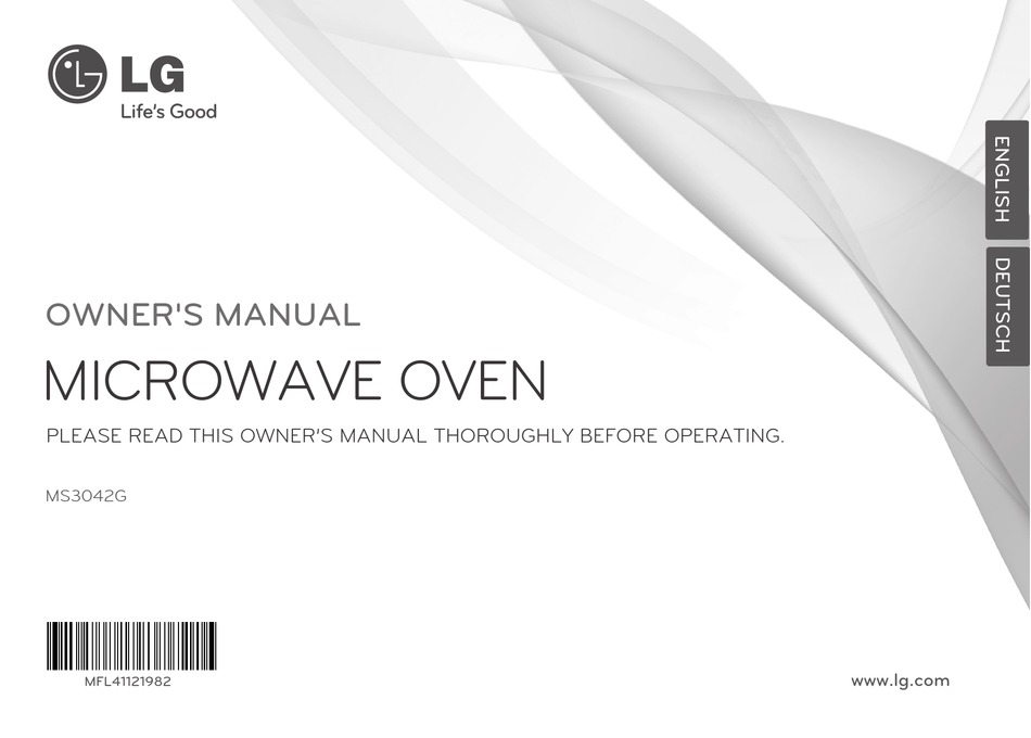 LG MS3042G OWNER'S MANUAL Pdf Download | ManualsLib