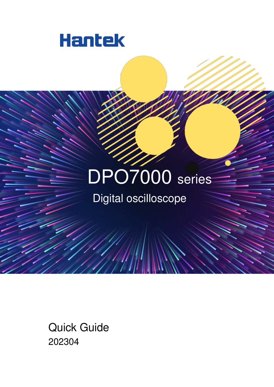 HANTEK DPO7000 SERIES QUICK MANUAL Pdf Download | ManualsLib