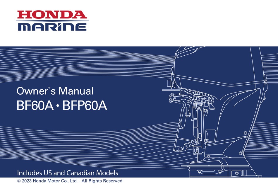 HONDA MARINE BF60A OWNER'S MANUAL Pdf Download | ManualsLib