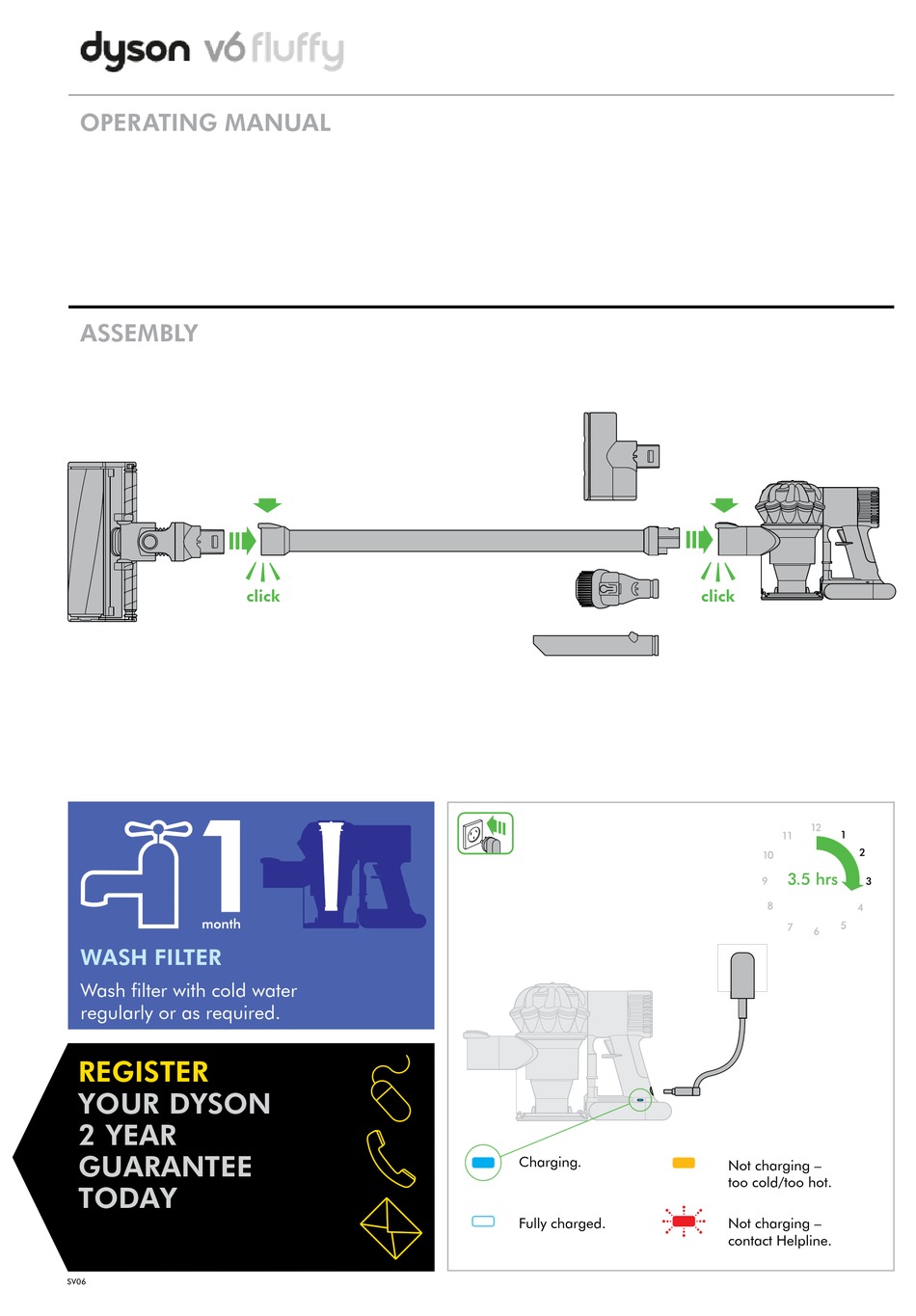 DYSON SV06 OPERATING MANUAL Pdf Download ManualsLib