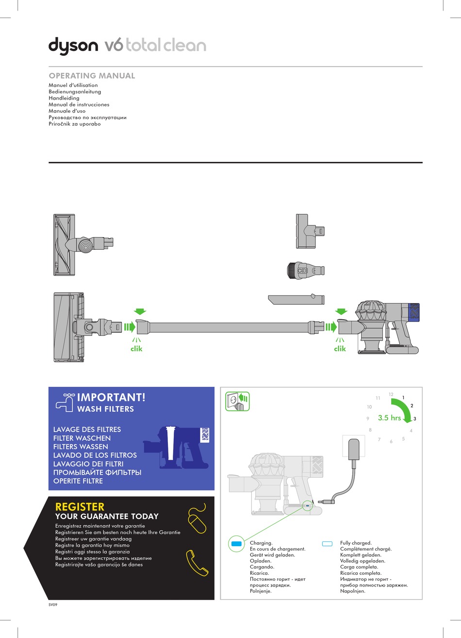 DYSON SV09 OPERATING MANUAL Pdf Download ManualsLib