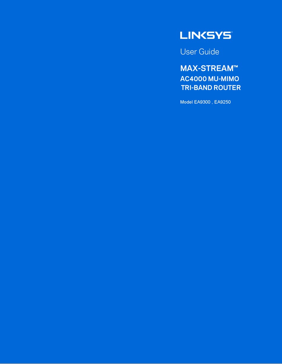 Linksys Max Stream Ea User Manual Pdf Download Manualslib