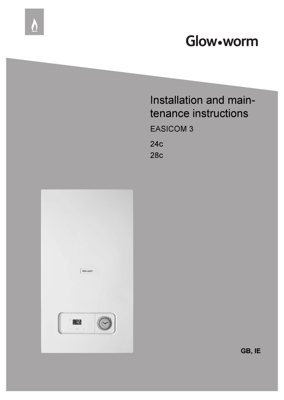 GLOWWORM 3 28C INSTALLATION AND MAINTENANCE INSTRUCTIONS