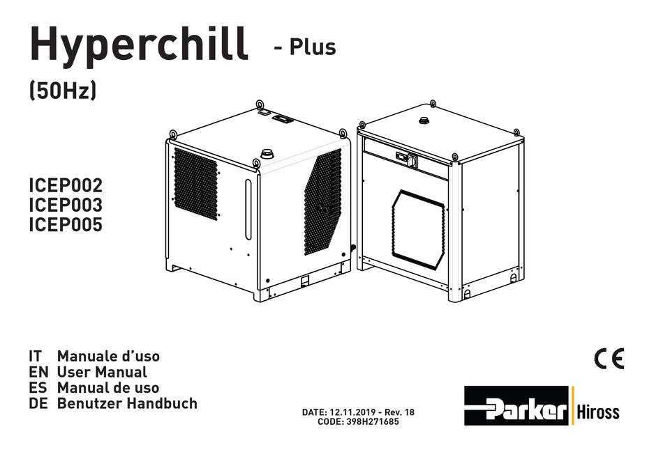 PARKER HIROSS HYPERCHILLPLUS ICEP002 USER MANUAL Pdf Download ManualsLib