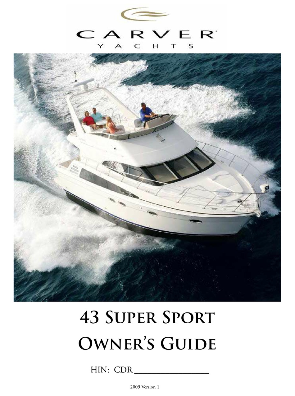 carver yachts manuals