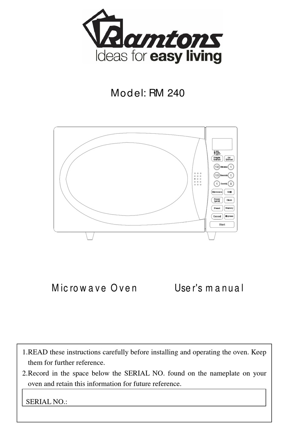 RAMTONS RM 240 USER MANUAL Pdf Download | ManualsLib