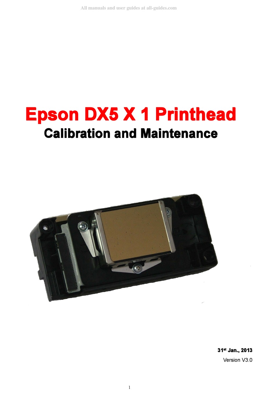EPSON DX5 X 1 CALIBRATION AND MAINTENANCE Pdf Download ManualsLib