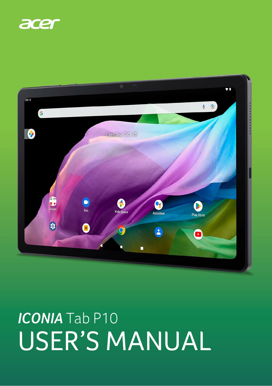 ACER ICONIA TAB P10 USER MANUAL Pdf Download | ManualsLib