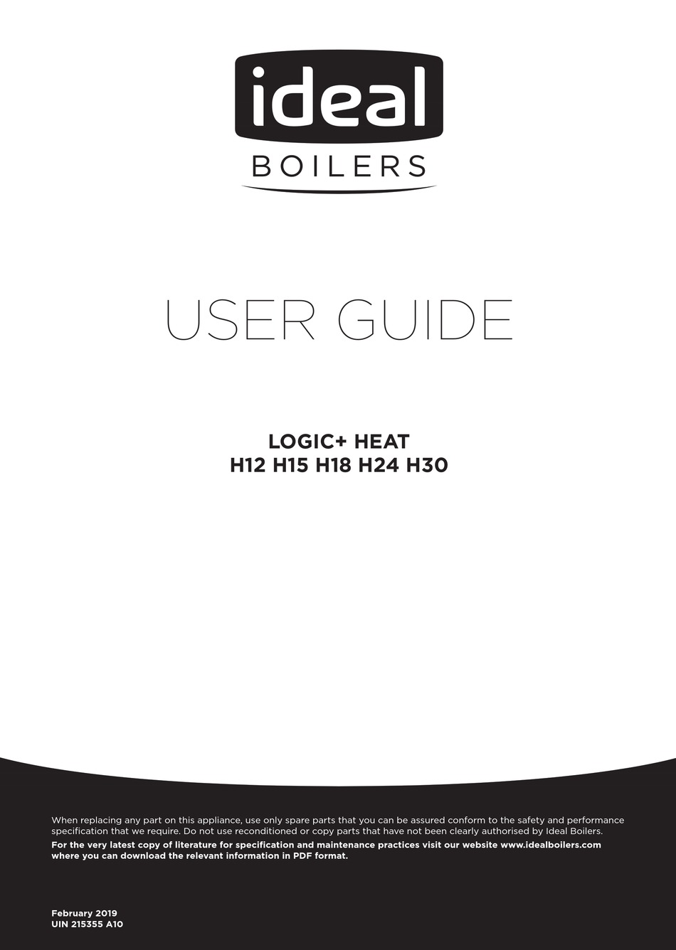 Ideal Boilers Logic Heat H12 User Manual Pdf Download Manualslib