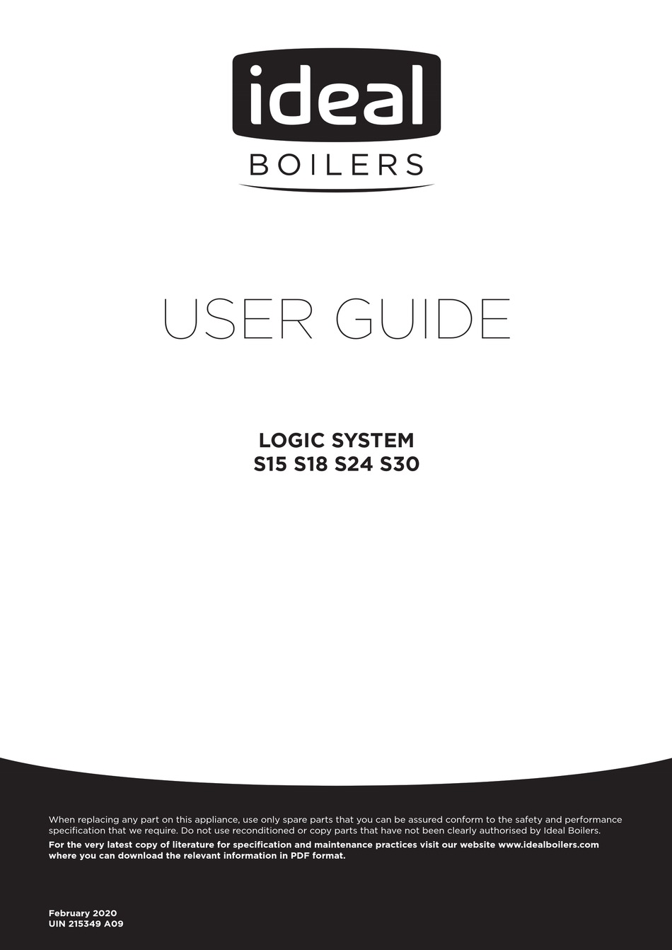 IDEAL BOILERS LOGIC SYSTEM S15 USER MANUAL Pdf Download ManualsLib