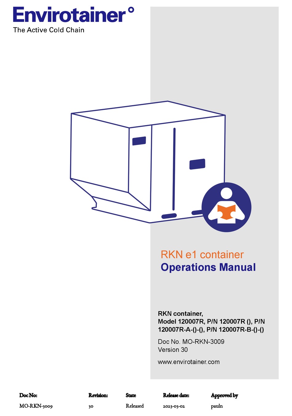 ENVIROTAINER RKN E1 CONTAINER OPERATION MANUAL Pdf Download ManualsLib