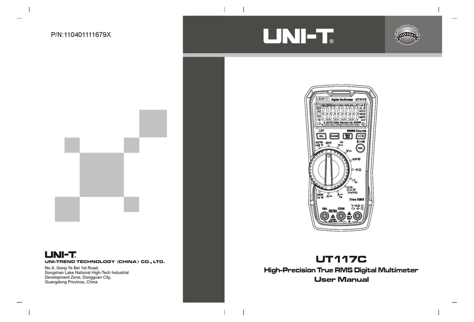 User manual Uni-T UT15B (English - 8 pages)