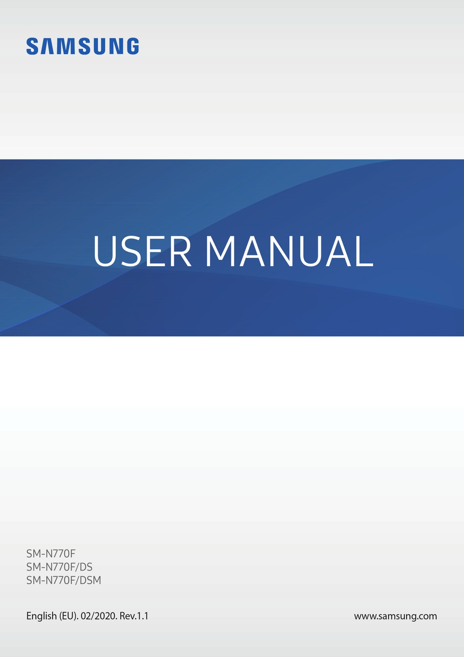 SAMSUNG SM-N770F/DSM USER MANUAL Pdf Download | ManualsLib