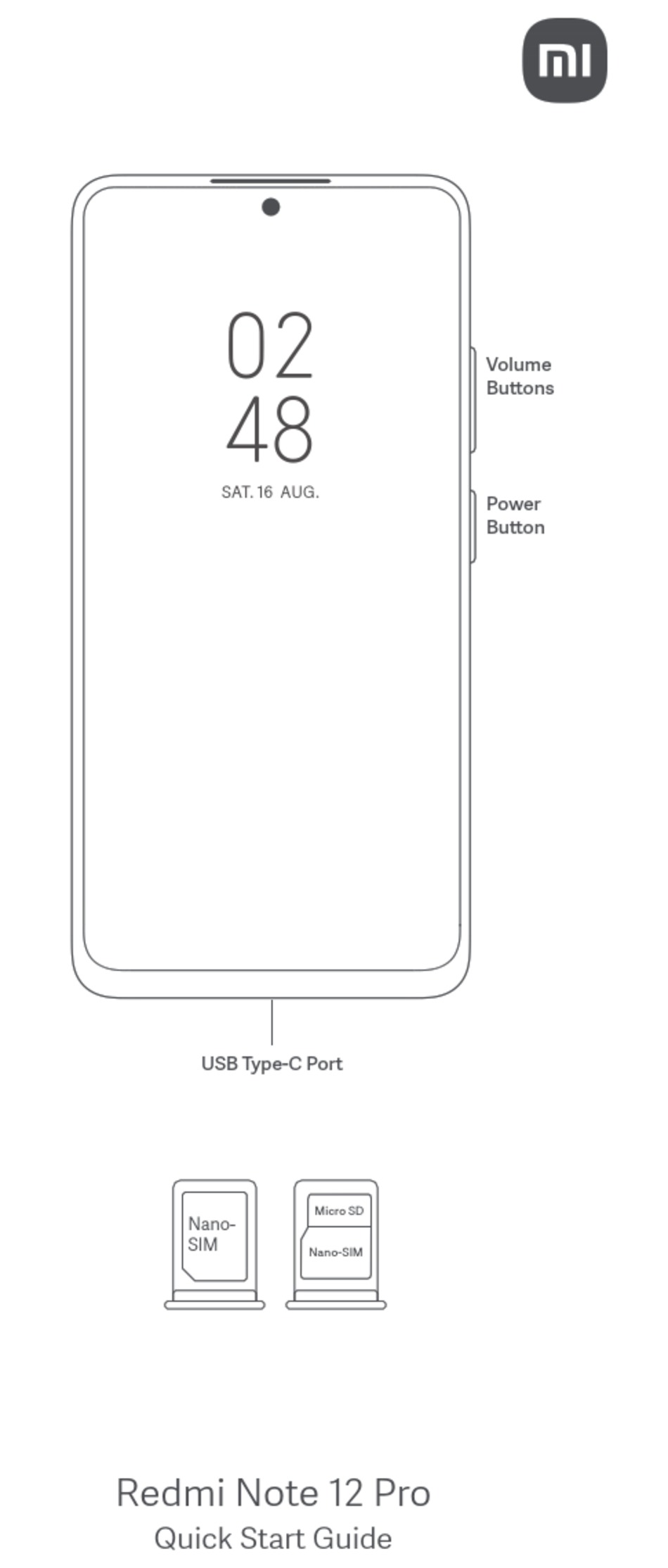 XIAOMI REDMI NOTE 12 PRO QUICK START MANUAL Pdf Download | ManualsLib