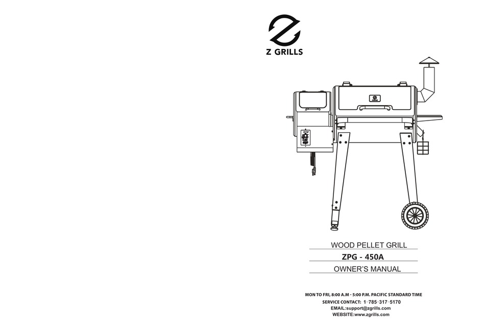 Z GRILLS ZPG450A OWNER'S MANUAL Pdf Download ManualsLib