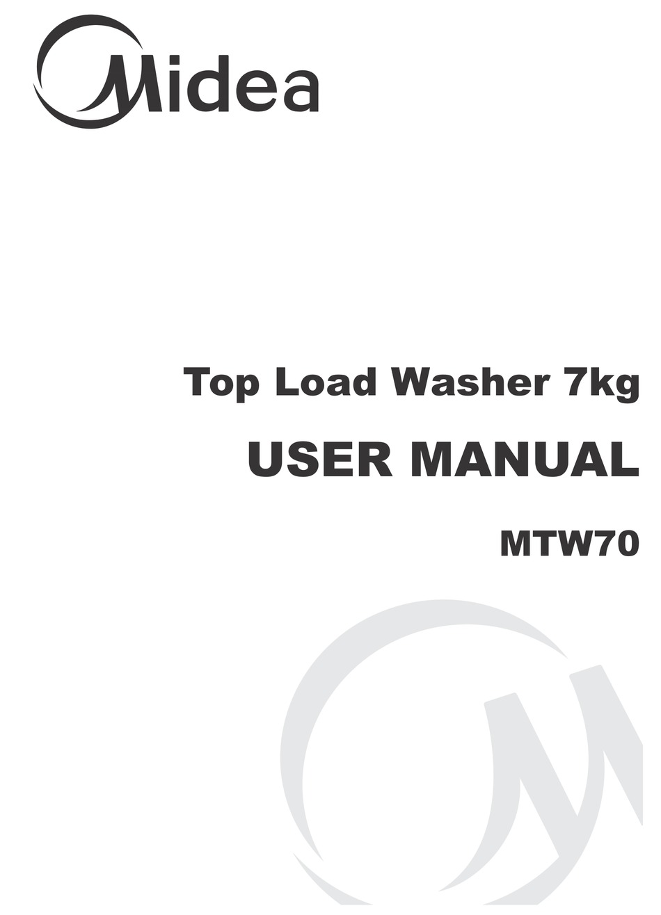 MIDEA MTW70 USER MANUAL Pdf Download ManualsLib