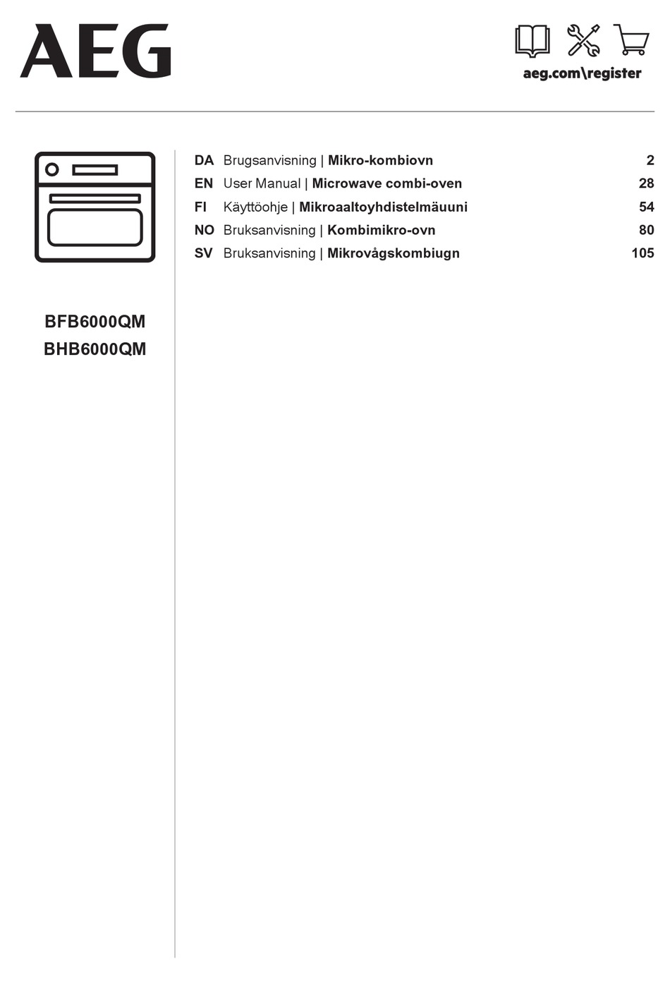 AEG BFB6000QM USER MANUAL Pdf Download | ManualsLib