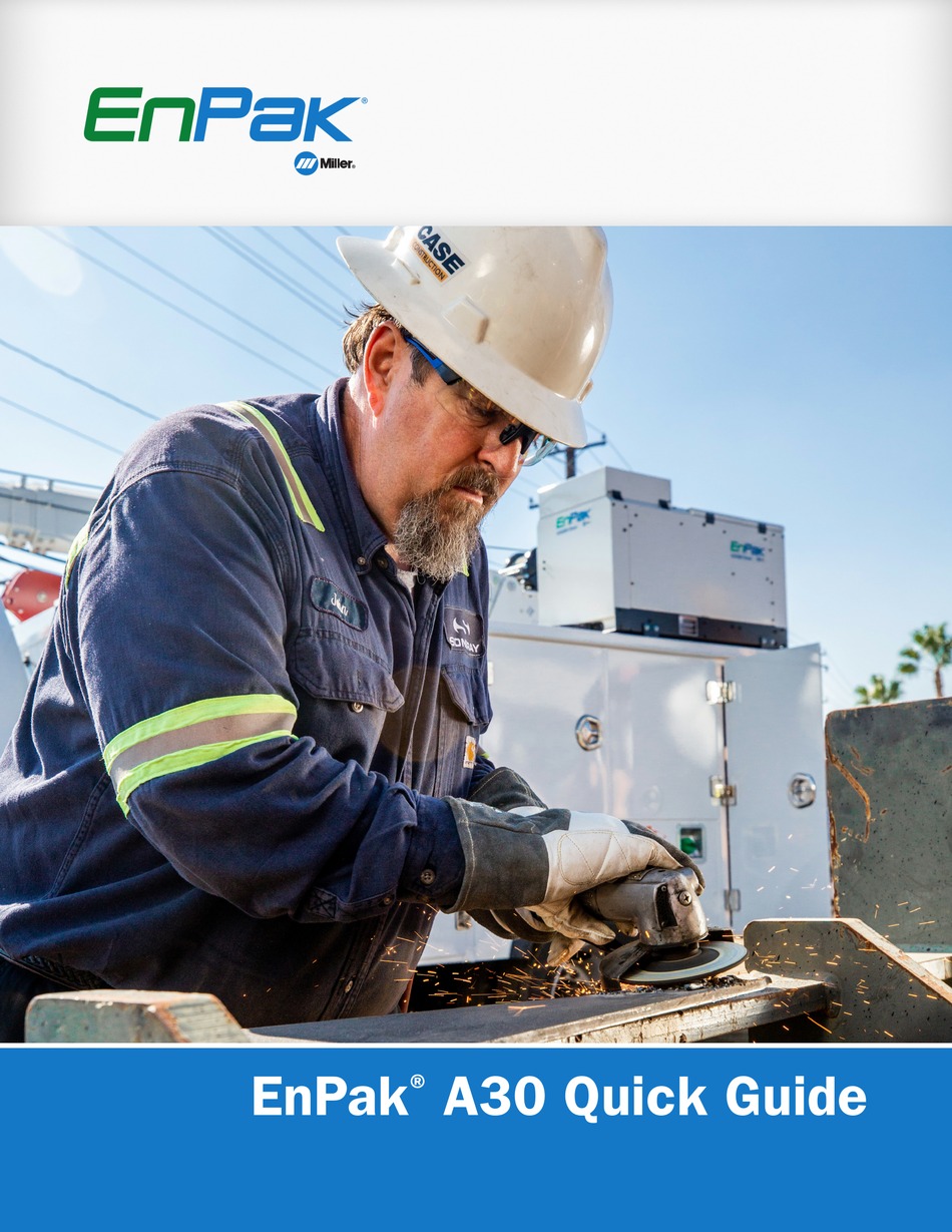 MILLER ENPAK A30 QUICK MANUAL Pdf Download ManualsLib