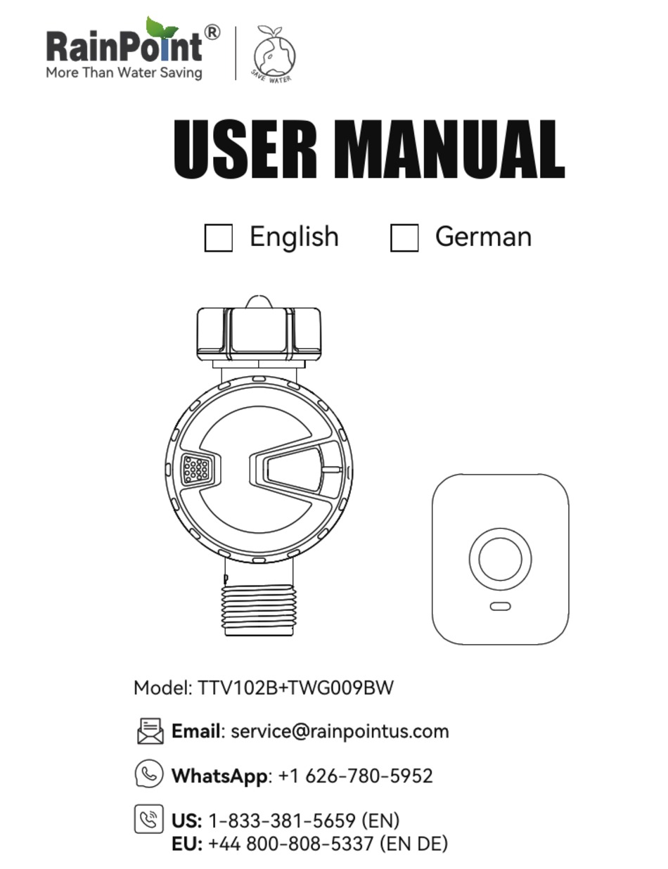 RAINPOINT TTV102B USER MANUAL Pdf Download ManualsLib