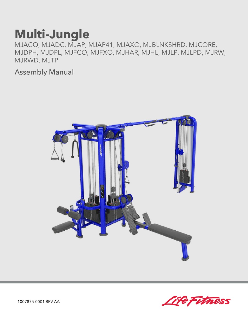 LIFE FITNESS MULTIJUNGLE MJACO ASSEMBLY MANUAL Pdf Download ManualsLib