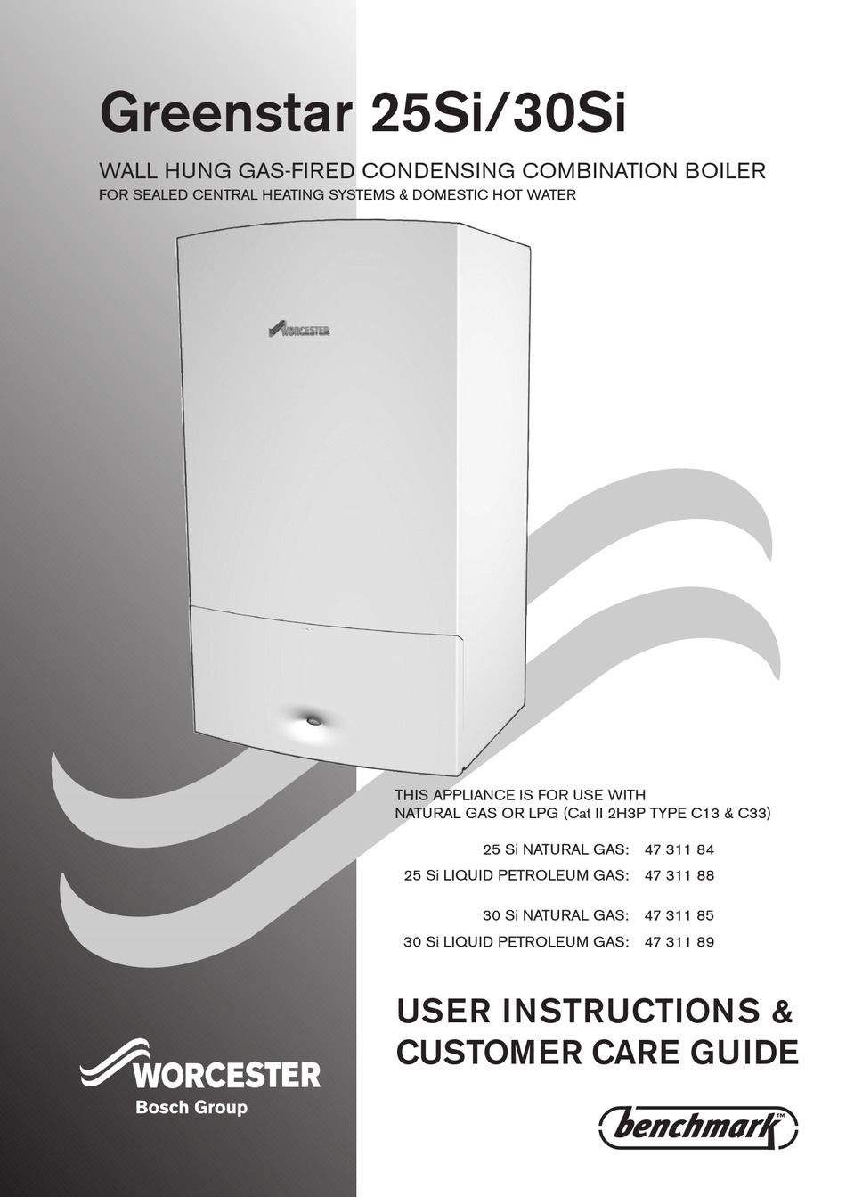 BOSCH WORCESTER BENCHMARK GREENSTAR 25SI USER INSTRUCTIONS Pdf Download ManualsLib