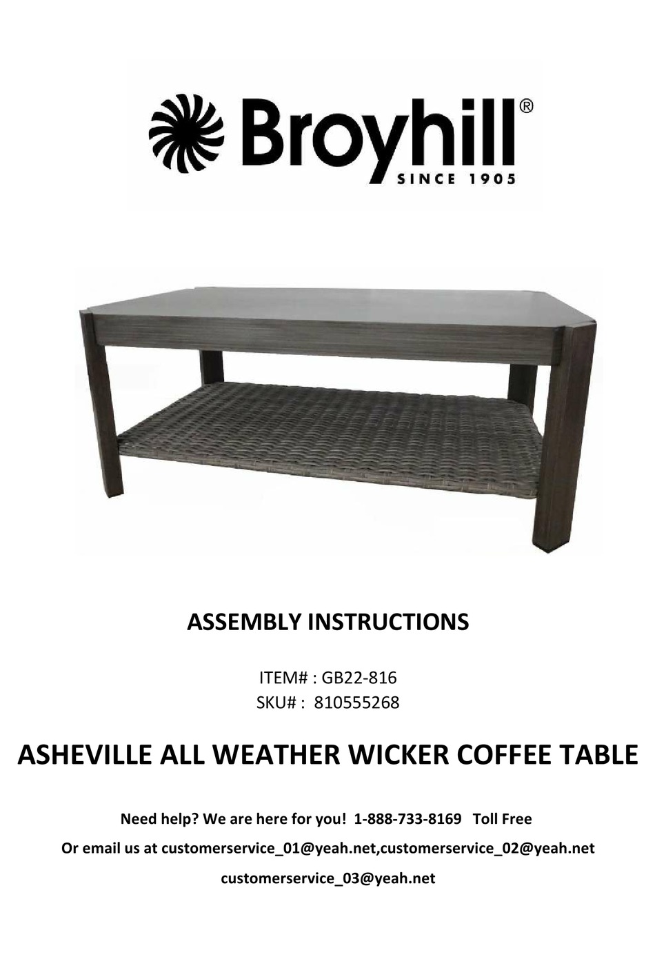 BROYHILL ASHEVILLE GB22816 ASSEMBLY INSTRUCTIONS Pdf Download ManualsLib