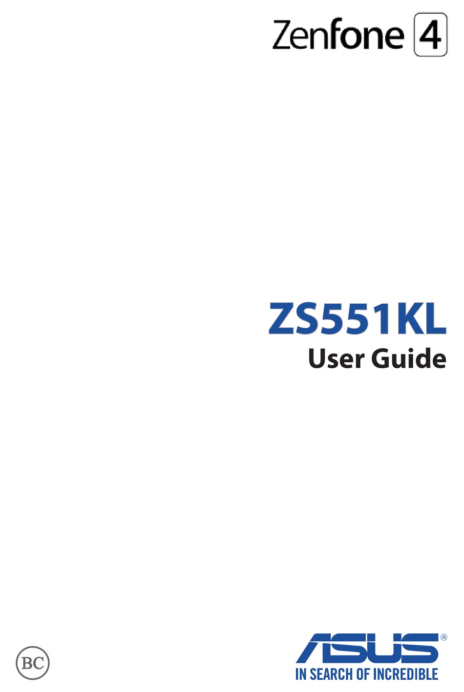 ASUS ZENFONE 4 USER MANUAL Pdf Download | ManualsLib