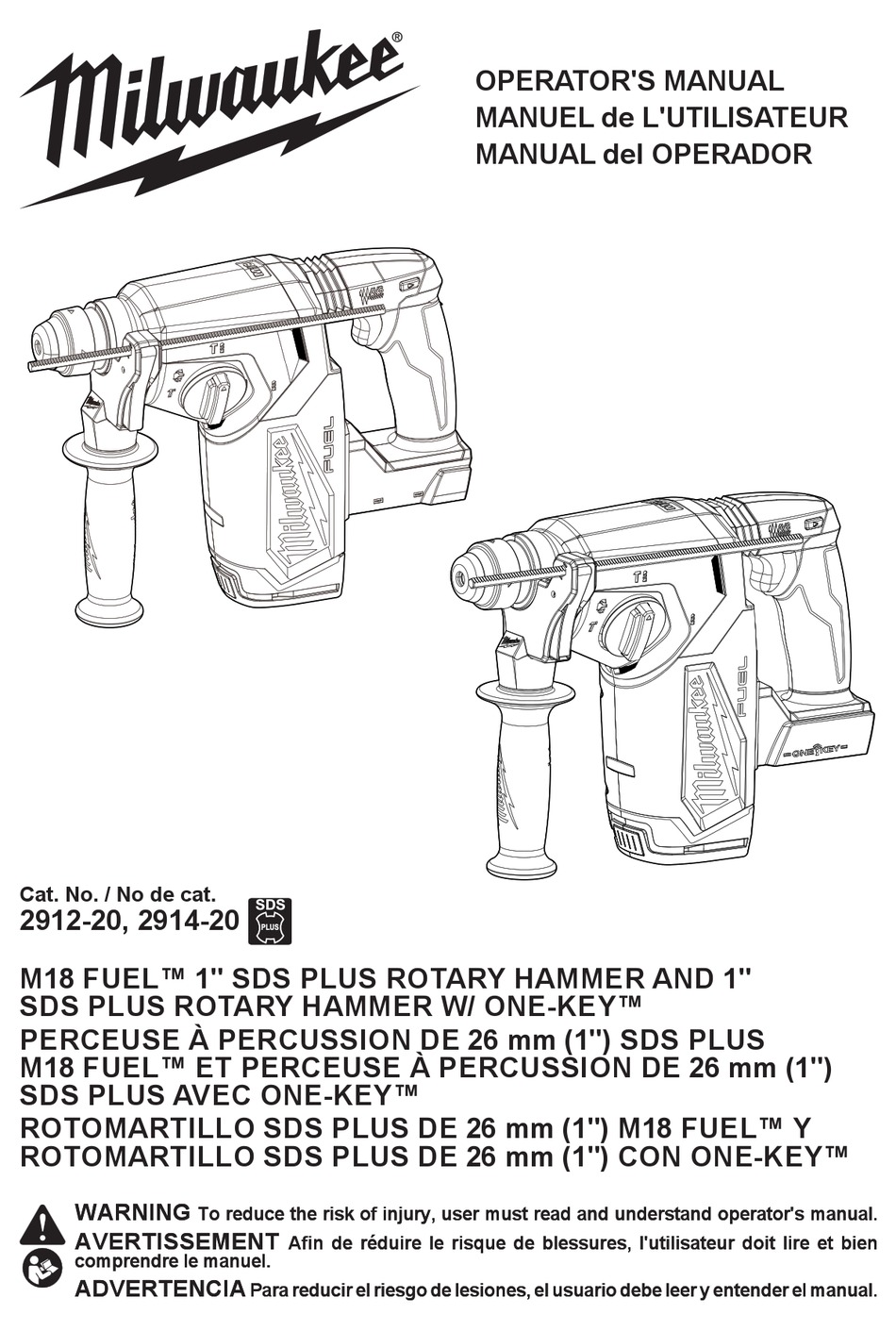 MILWAUKEE M18 FUEL 291220 OPERATOR'S MANUAL Pdf Download ManualsLib