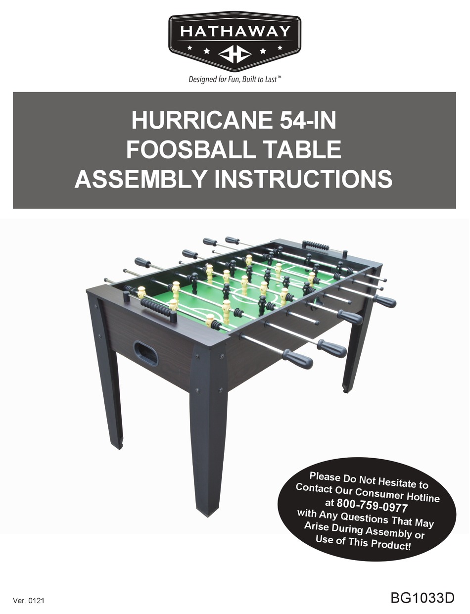 HATHAWAY HURRICANE ASSEMBLY INSTRUCTIONS MANUAL Pdf Download ManualsLib