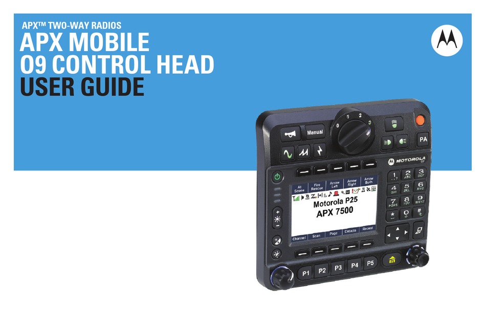 MOTOROLA APX MOBILE O9 CONTROL HEAD USER MANUAL Pdf Download ManualsLib