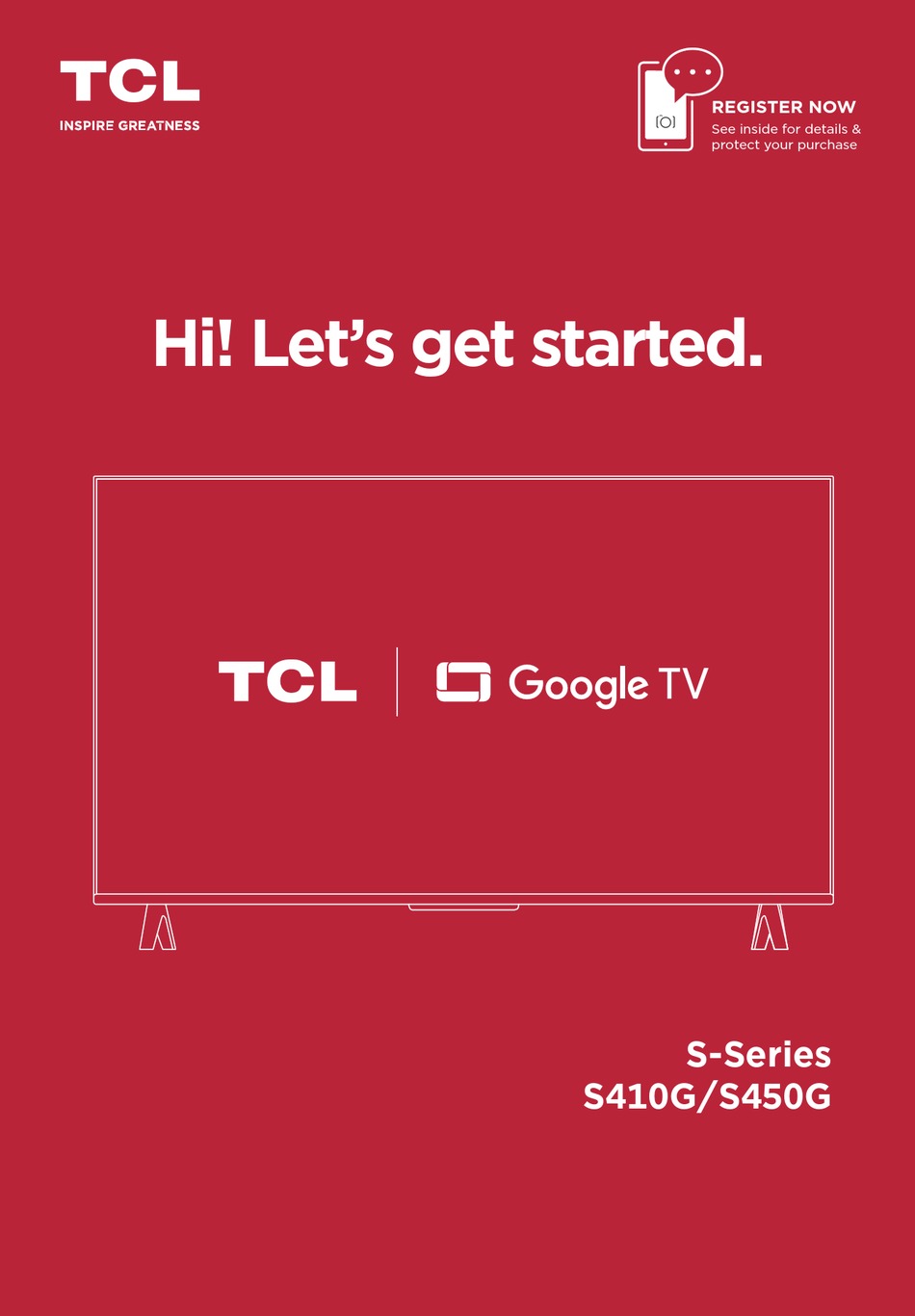 TCL S410G LET'S GET STARTED Pdf Download | ManualsLib