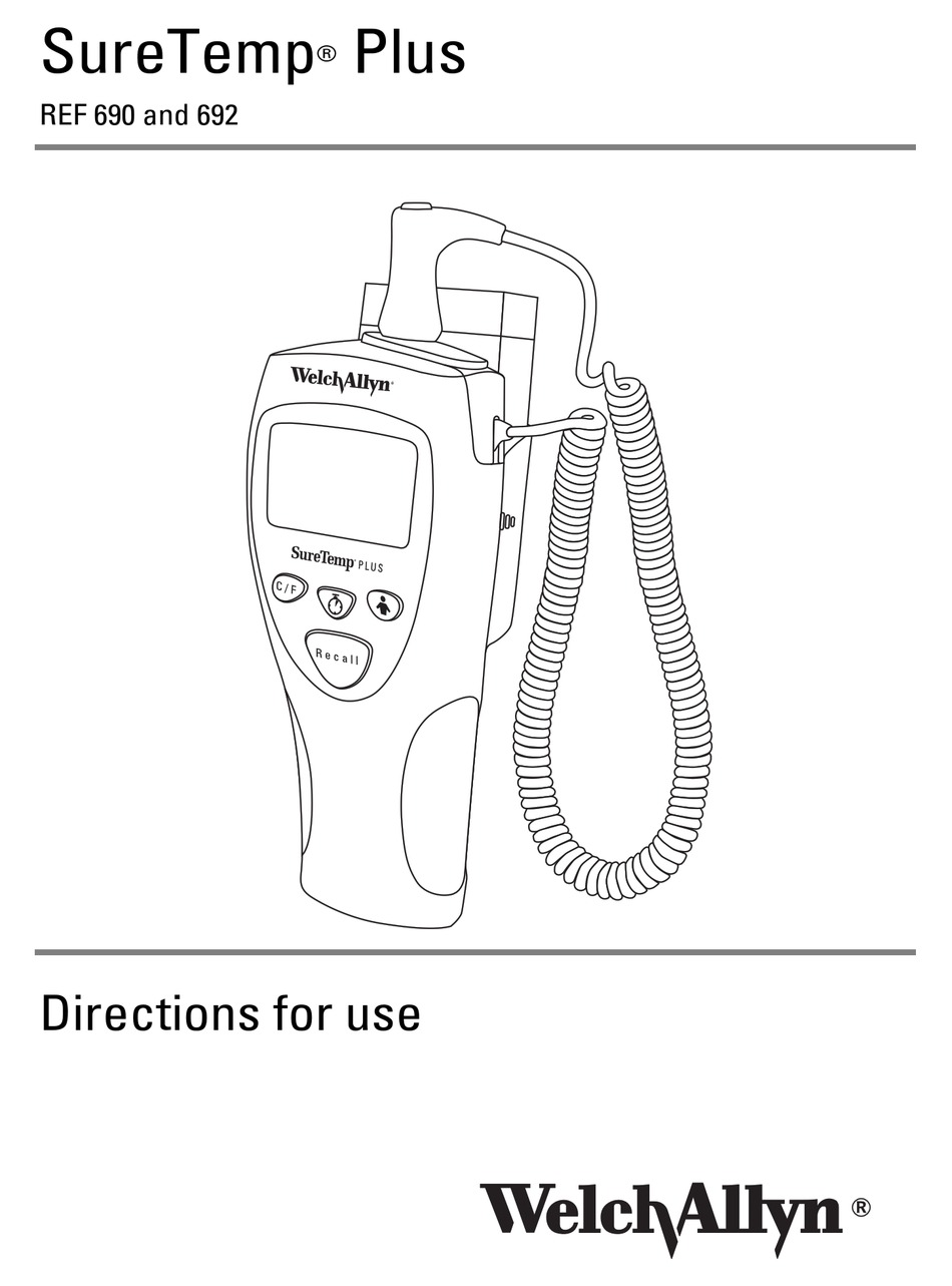 WELCH ALLYN 690 DIRECTIONS FOR USE MANUAL Pdf Download | ManualsLib