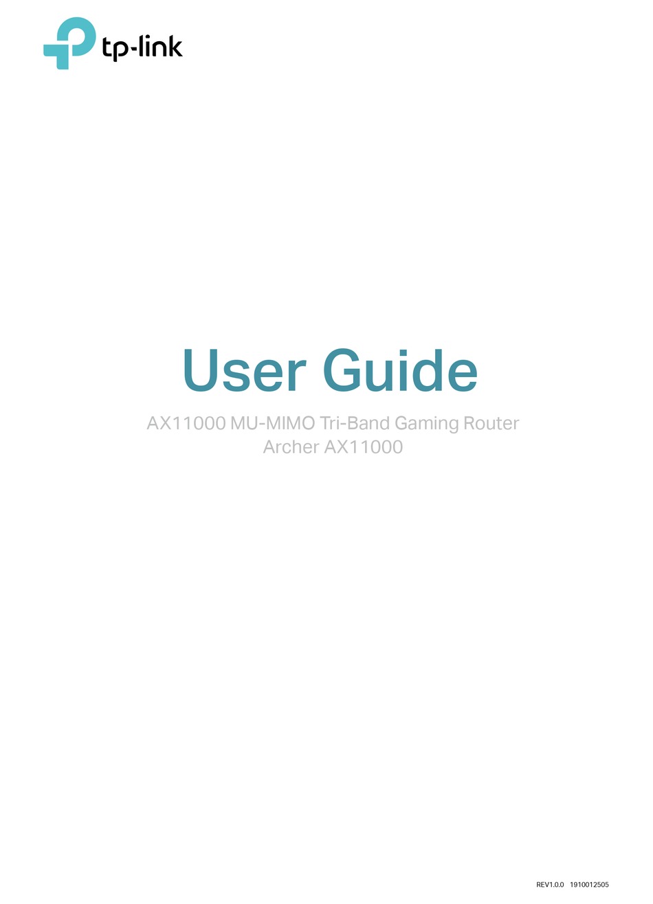 TP-LINK ARCHER AX11000 USER MANUAL Pdf Download | ManualsLib