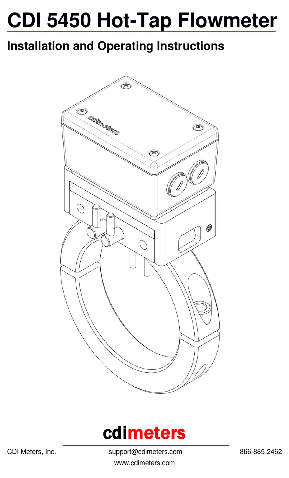 CDI METERS CDI 5450 INSTALLATION AND OPERATING INSTRUCTIONS MANUAL Pdf