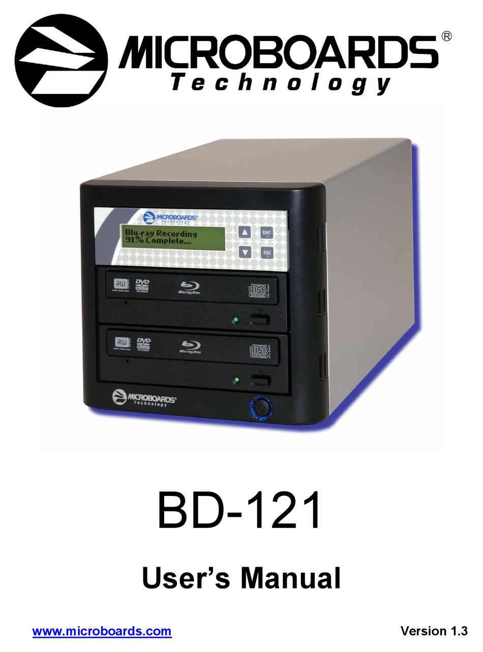 MICROBOARDS TECHNOLOGY BD121 USER MANUAL Pdf Download ManualsLib