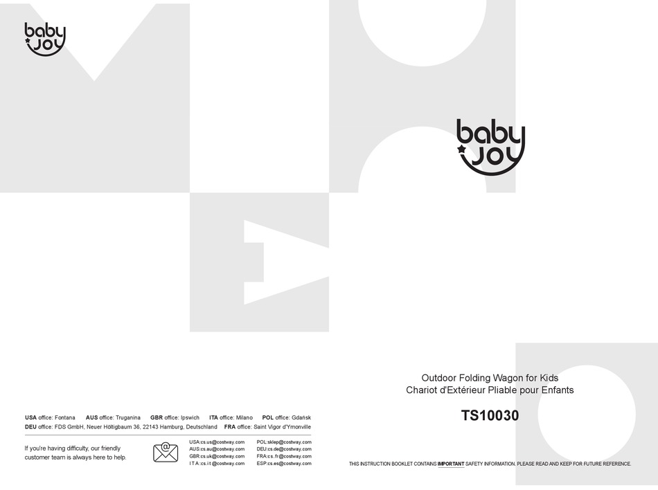 BABY JOY TS10030 QUICK START MANUAL Pdf Download ManualsLib