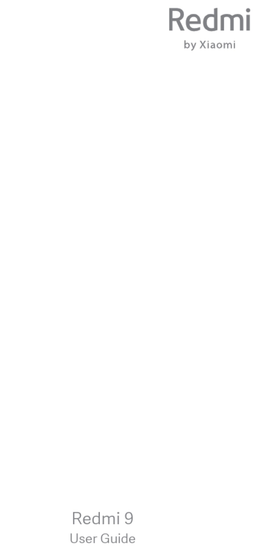 XIAOMI REDMI 9 USER MANUAL Pdf Download | ManualsLib