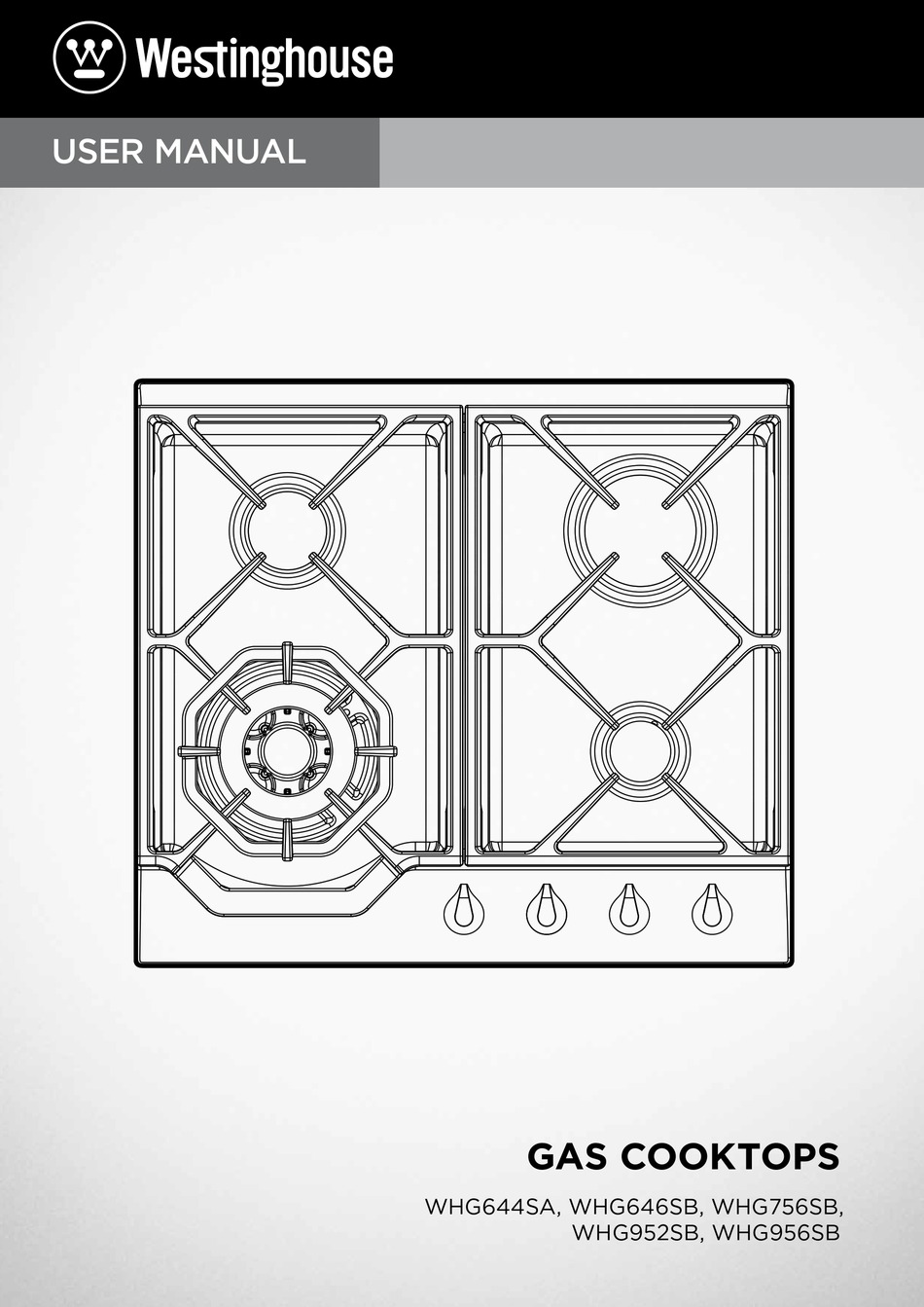 WESTINGHOUSE WHG646SB USER MANUAL Pdf Download ManualsLib
