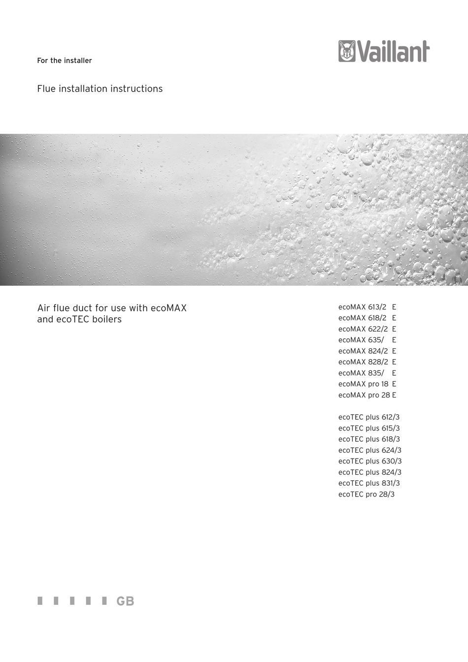 VAILLANT 618/2 E INSTALLATION INSTRUCTIONS MANUAL Pdf Download