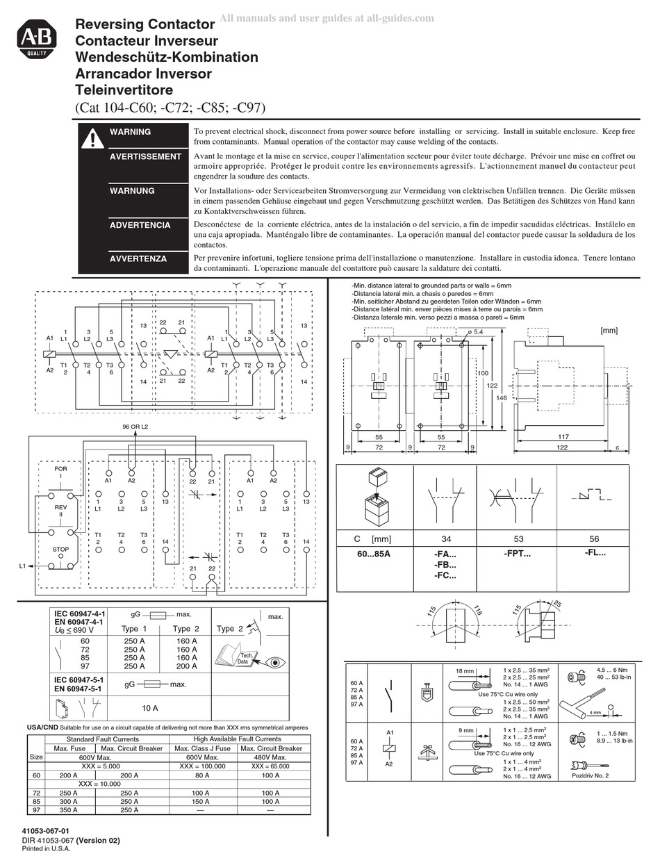 ROCKWELL AUTOMATION 104C60 QUICK START MANUAL Pdf Download ManualsLib