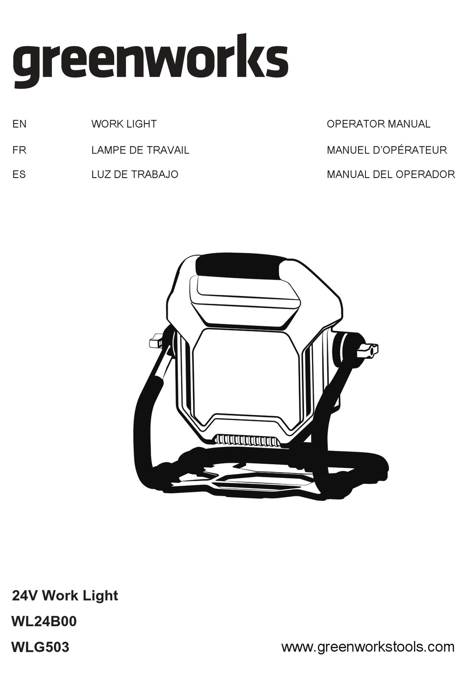 GREENWORKS WL24B00 OPERATOR'S MANUAL Pdf Download | ManualsLib