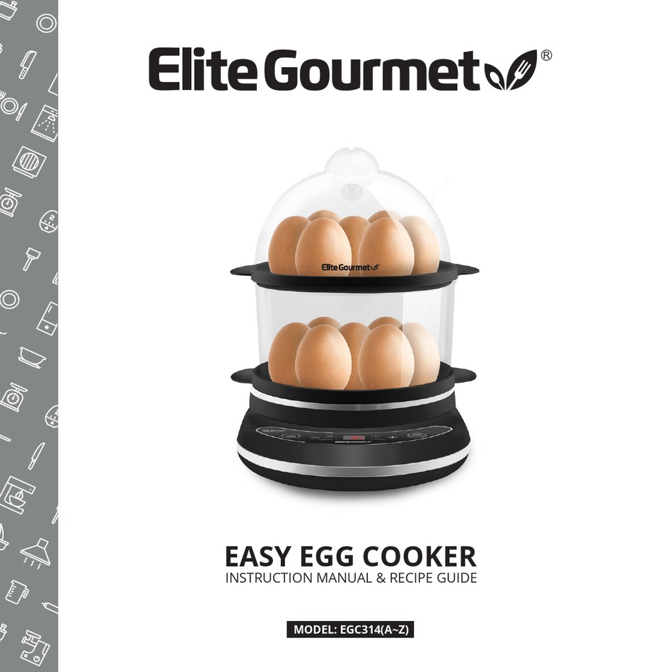 Elite Gourmet EGC-007 Easy Egg Cooker Instruction Manual