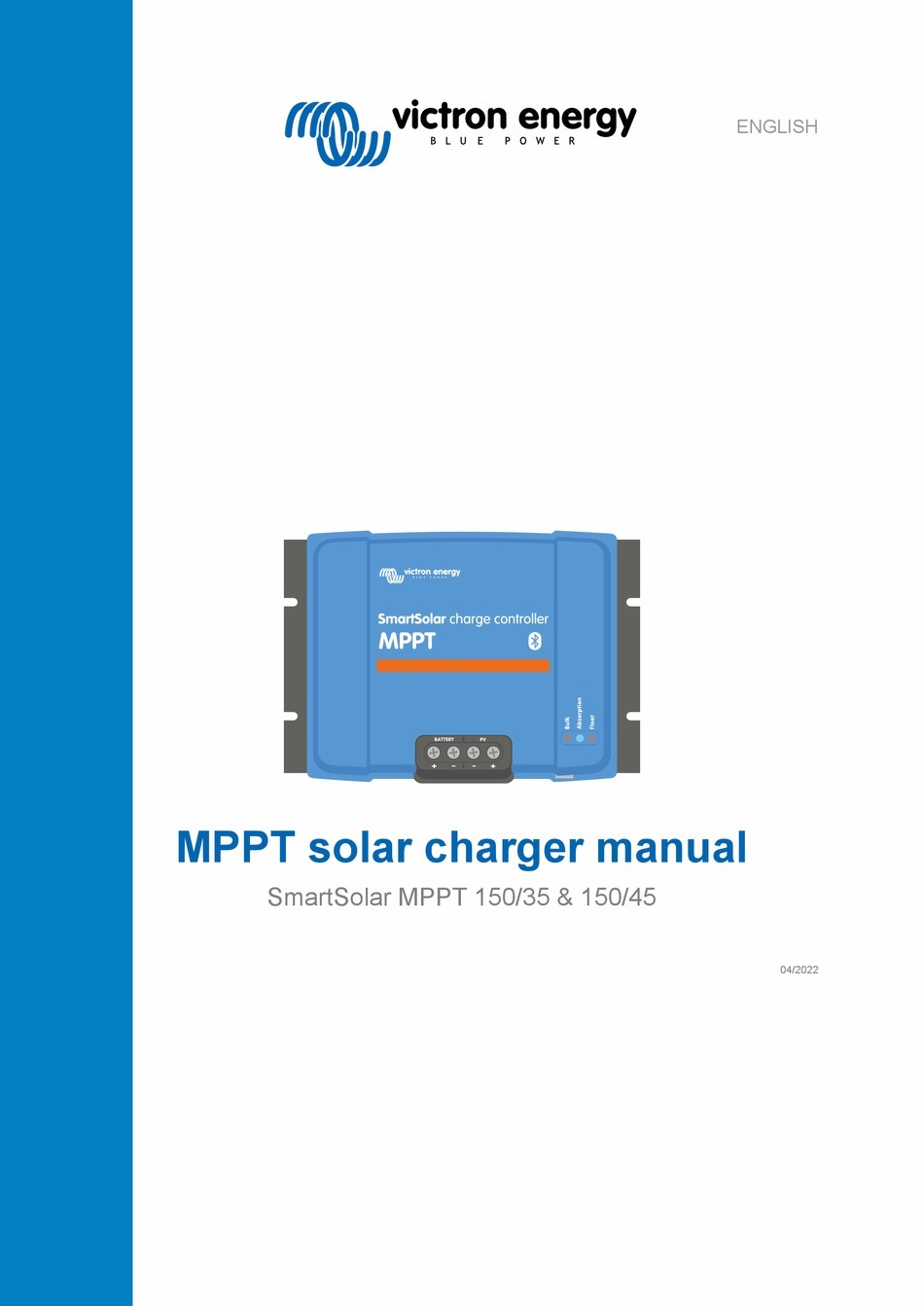 VICTRON ENERGY SMARTSOLAR MPPT 150/45 MANUAL Pdf Download ManualsLib