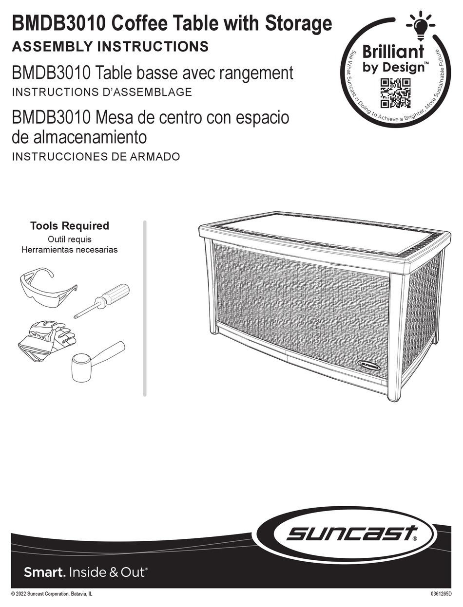 SUNCAST ELEMENTS BMDB3010 ASSEMBLY INSTRUCTIONS MANUAL Pdf Download