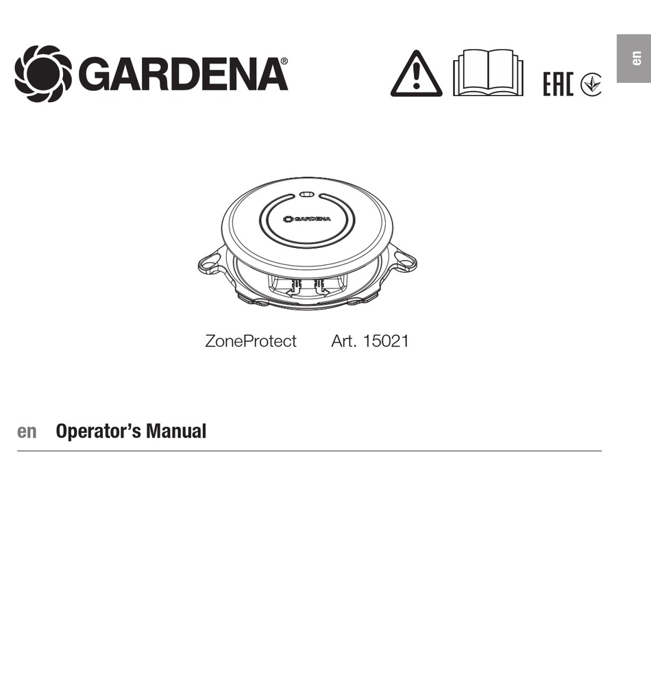 GARDENA ZONEPROTECT 15021 OPERATOR'S MANUAL Pdf Download ManualsLib