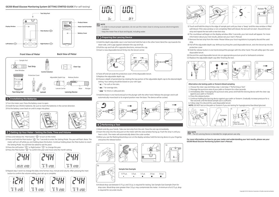 GE GE200 GETTING STARTED MANUAL Pdf Download ManualsLib