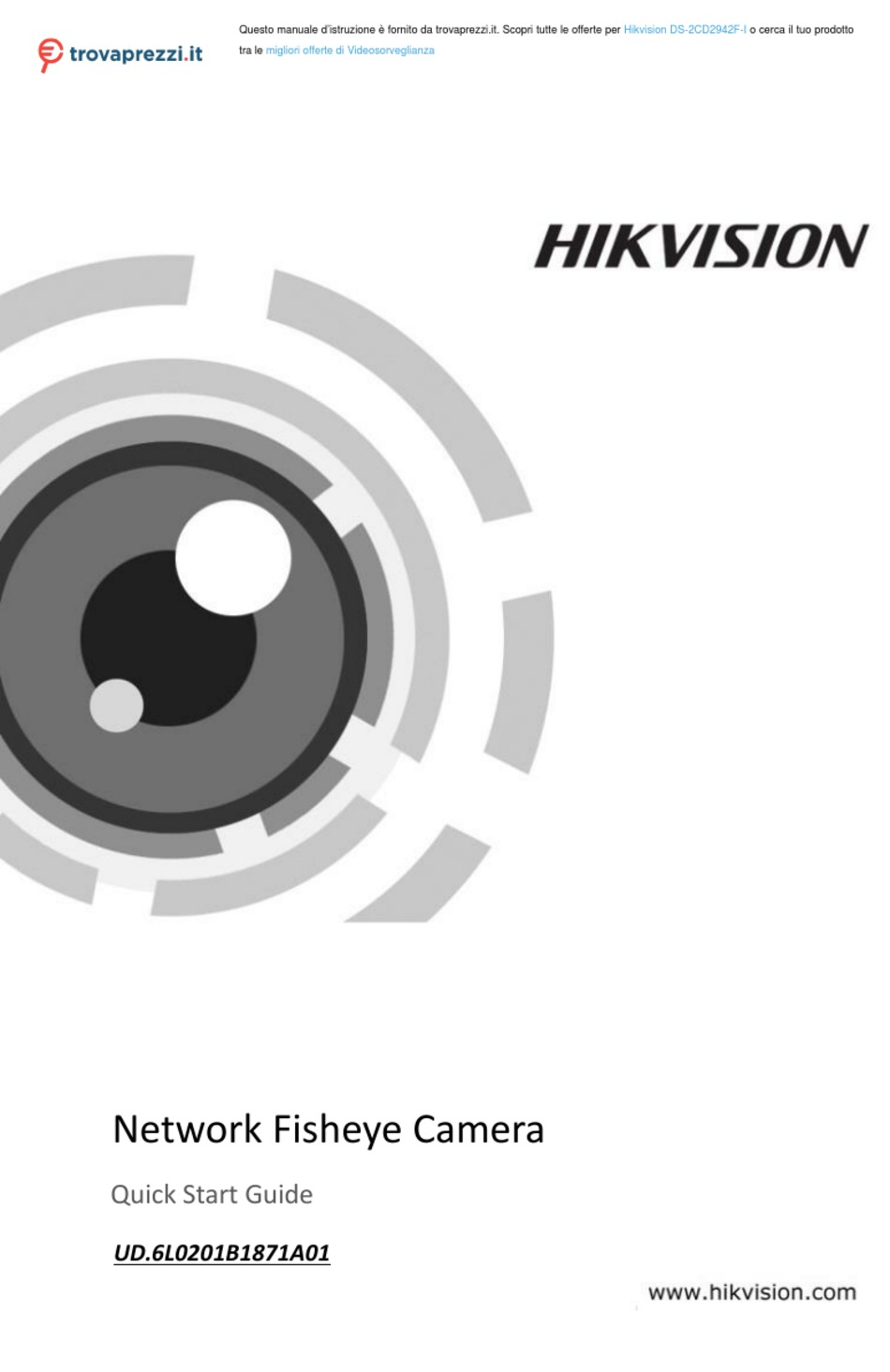 HIKVISION DS-2CD2942F-I QUICK START MANUAL Pdf Download | ManualsLib