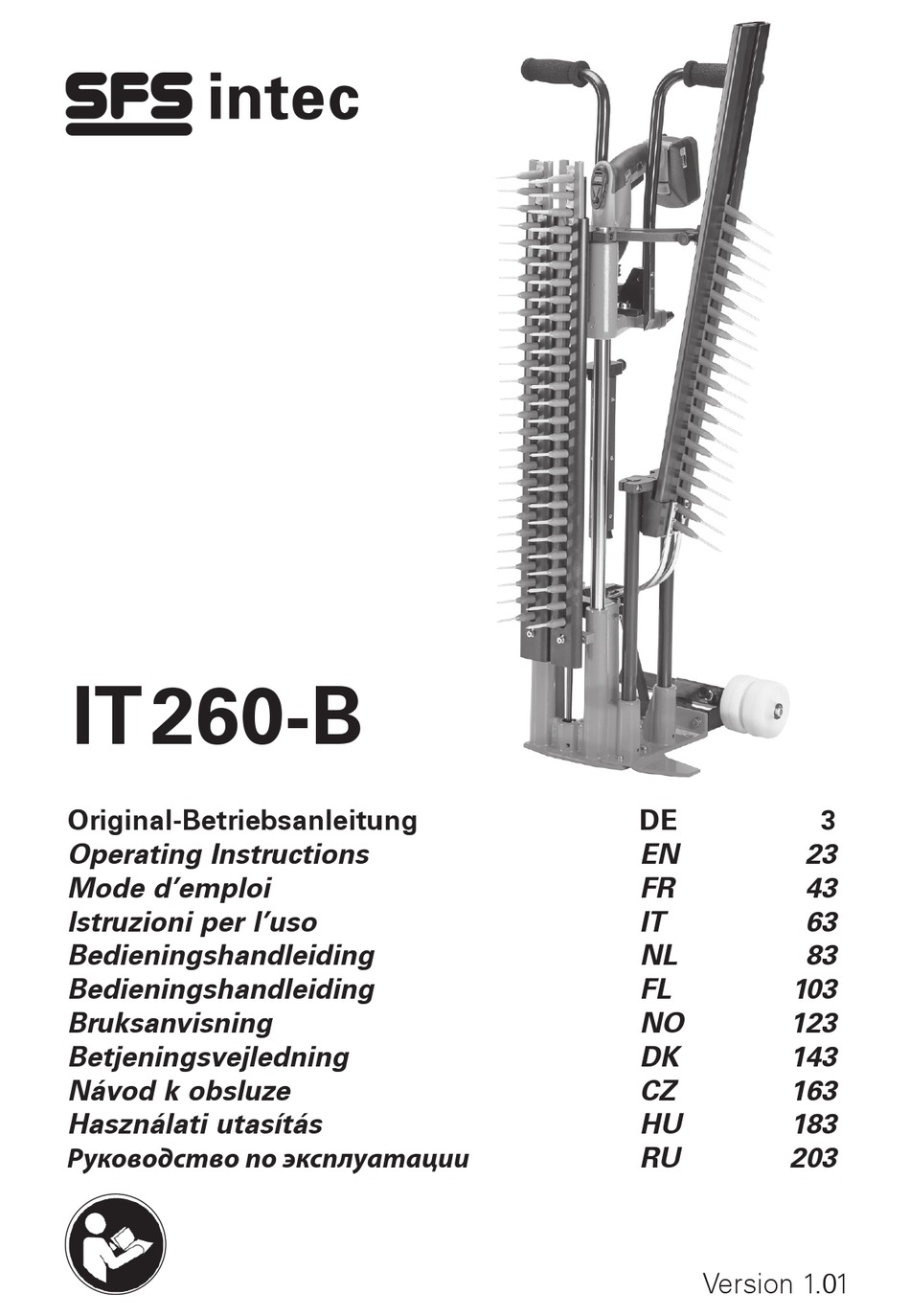 SFS INTEC IT260B OPERATING INSTRUCTIONS MANUAL Pdf Download ManualsLib